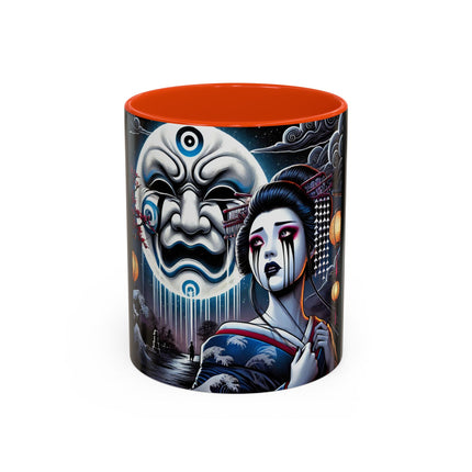Geisha’s Black Ink Tears Colorful Mugs (11oz, 15oz)