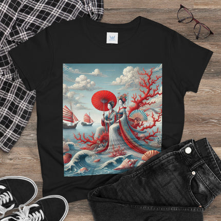 Ladies by the Quiet Sea Cotton Tee