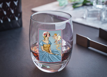 The Enchanting Painter: A Fairy's Artistic Whiskey Glass