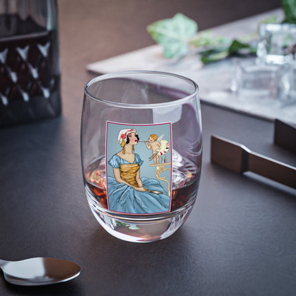 The Enchanting Painter: A Fairy's Artistic Whiskey Glass