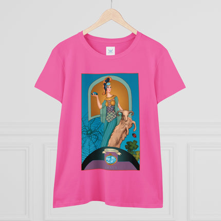 March & Aquamarine (Gem Series) by Sofia Chiostri Women's Midweight Cotton Tee