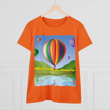 Colorful Heights Women's Midweight Cotton Tee
