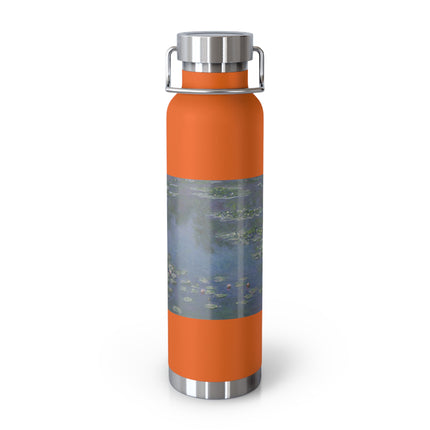 Water Lilies by Claude Monet Copper Vacuum Insulated Bottle, 22oz