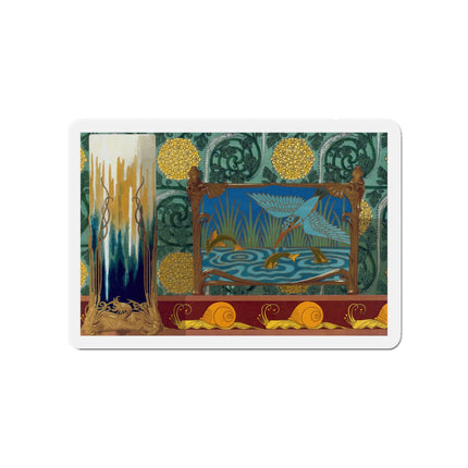 Shrimps, Kingfisher and Fish by Maurice Pillard Verneuil Die-Cut Magnets (5 Sizes)
