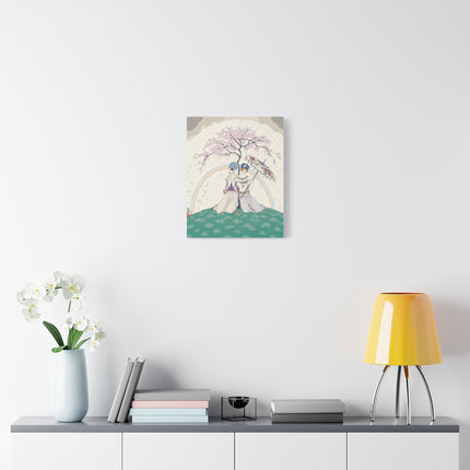 🌈☂️ Beneath The Rainbow Tree Placemat – Art Deco Spring Fantasy