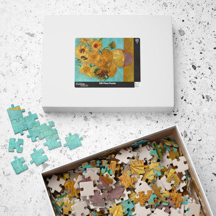 Vase with Twelve Sunflowers by Vincent Van Gogh Puzzle (110, 252, 500-Piece)