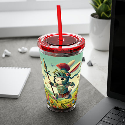 Rabbit Gladiator Sunsplash Tumbler with Straw, 16oz