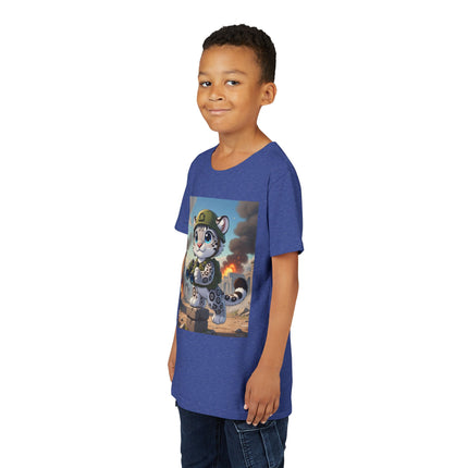 Snow Leopard Lookout Youth Short Sleeve Tee