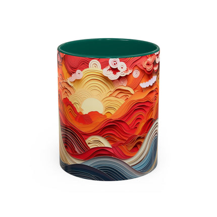 Vibrant Sunrise Sky Colorful Mugs (11oz, 15oz)