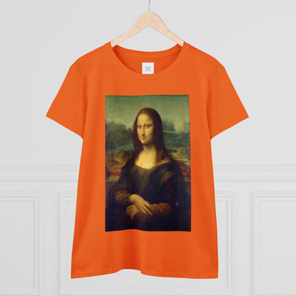 Mona Lisa by Leonardo da Vinci Women's Midweight Cotton Tee