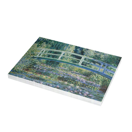 Water Lilies and Japanese Bridge by Claude Monet Postcards (envelopes included) - Bundles of 10, 30, 50 Pieces