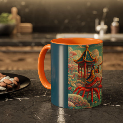 The Celestial Crab Navigator Colorful Mugs (11oz, 15oz)