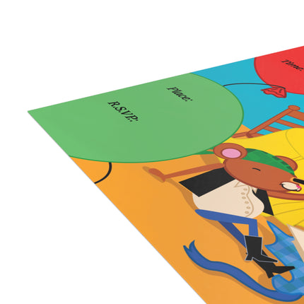 Pirate Bear Party Invitation! Bundles of 10, 30, 50 Pieces Available (envelopes included)