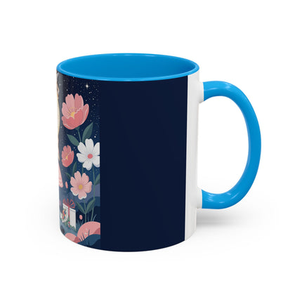 🕛🌸 Midnight Waltz Before Christmas Colorful Mug – Art Deco Holiday Fantasy