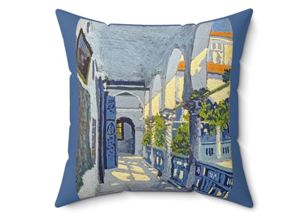 Gallery of a Moroccan Riad by George Gaudion Spun Polyester Square Pillow