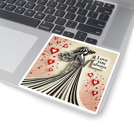 Love You Always Kiss-Cut Stickers (4 Sizes)
