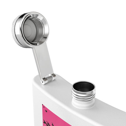 Samurai Princess on the White Steed Flask – Bold Fantasy & Elegant Adventure