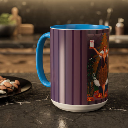 Countdown to Christmas Elegance Colorful Mugs (11oz, 15oz)