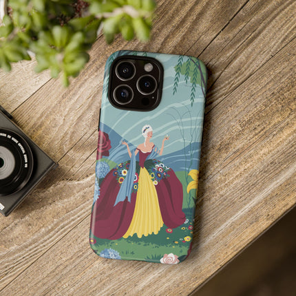 🌹🌿 The Willow Garden Promenade Phone Case – Art Deco Floral Elegance
