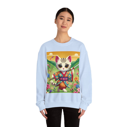 Samurai Kitten Unisex Heavy Blend™ Crewneck Sweatshirt
