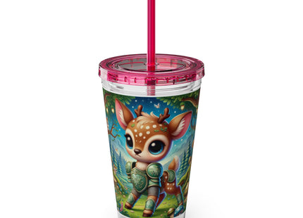 Fawn Defender Sunsplash Tumbler with Straw, 16oz