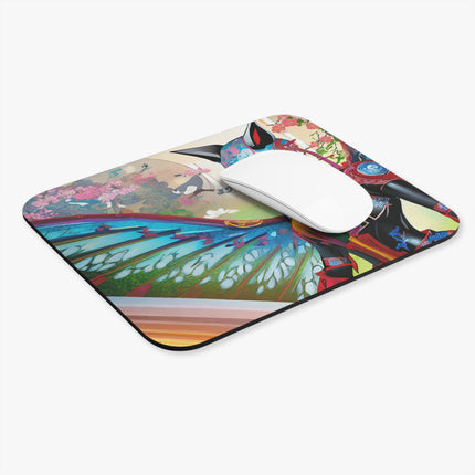 Cyberpunk Chic Mouse Pad, Rectangle