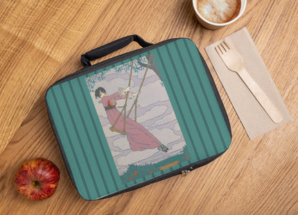 La balançoire by Georges Lepape Lunch Bag