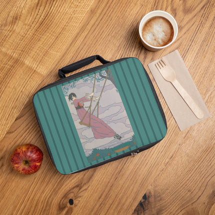 La balançoire by Georges Lepape Lunch Bag