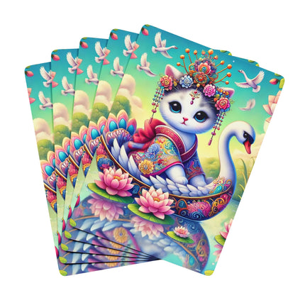 Geisha Kitten’s River Voyage Playing Cards