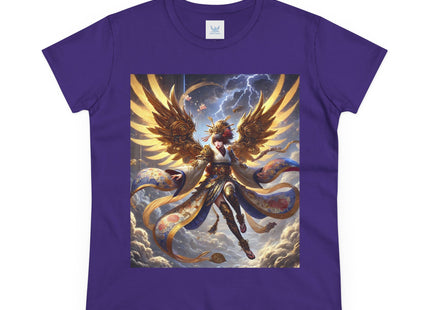 Valkyrie Descending Through Storm Women's Midweight Cotton Tee