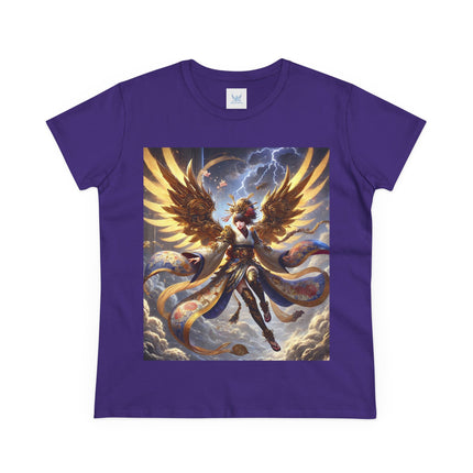Valkyrie Descending Through Storm Cotton Tee
