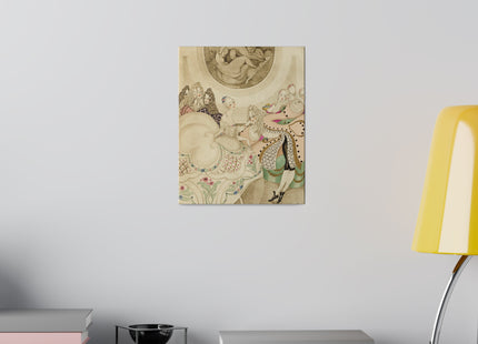 Sur talons rouges (On Red Heels) pl 01 by Gerda Wegener Matte Canvas, Stretched, 0.75"