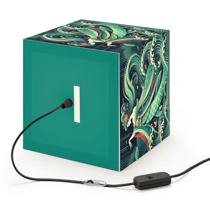 Mermaid Queen Rising from the Deep Light Cube Lamp