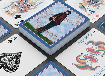 Elegance in Autumn Playing Cards