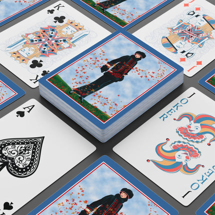 Elegance in Autumn Playing Cards