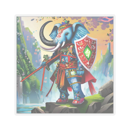 Cyberpunk Elephant Kiss-Cut Stickers (4 Sizes)