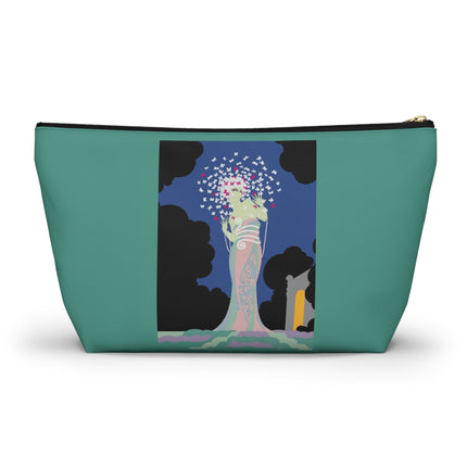 Butterfly Enchantress Cosmetic Bag – Ethereal Art Deco Magic & Pastel Dream