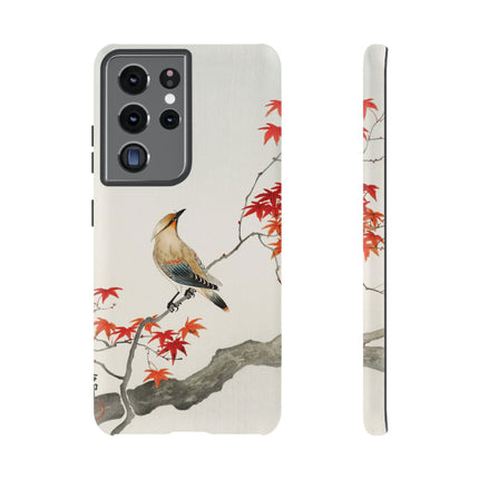 Japanese Bird on Maple by Ohara Koson Phone Cases