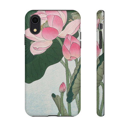 Blooming Lotus Flowers by Ohara Koson Phone Cases