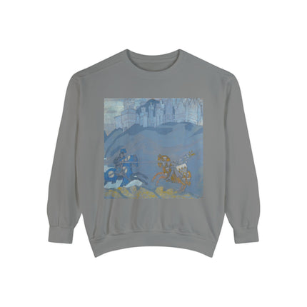 The Duel by Nicholas Roerich Unisex Garment-Dyed Sweatshirt