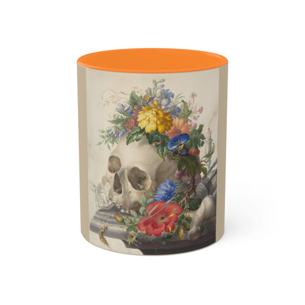 Vanitas Still Life by Herman Henstenburgh Colorful Mugs, 11oz