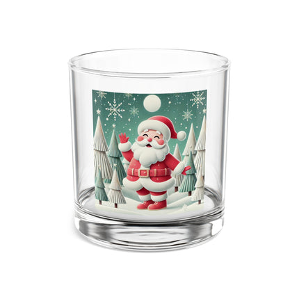 Santa's Joyful Night Rocks Glass, 10oz