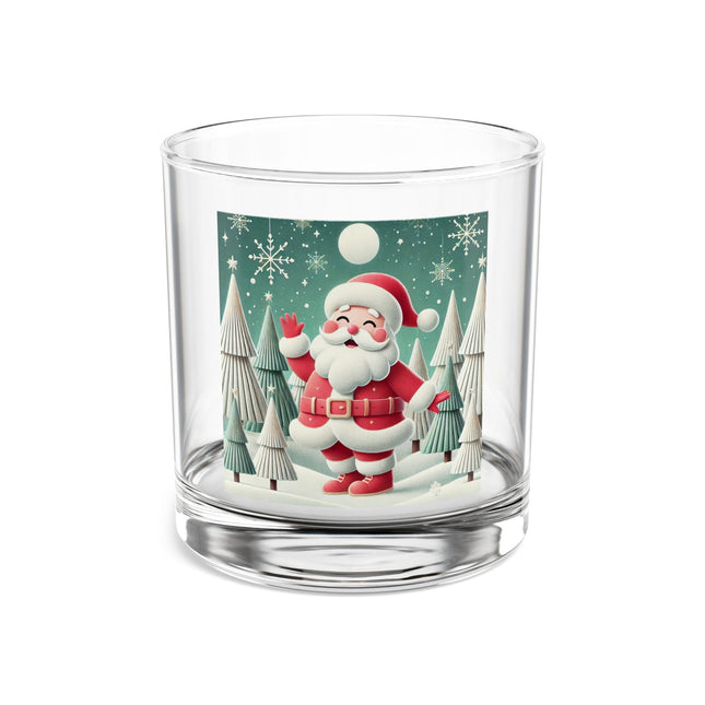 Santa's Joyful Night Rocks Glass, 10oz