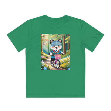 Furry Cyclist Youth Competitor Tee – Woodland Adventure & Playful Charm