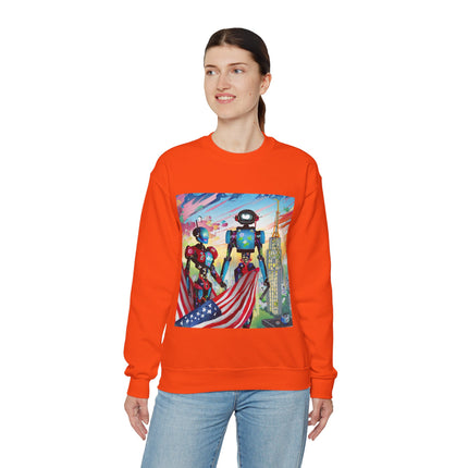 High Fashion Cyberpunk CIA Robots Unisex Heavy Blend™ Crewneck Sweatshirt
