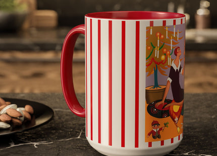 Art Deco Christmas Colorful Mugs (11oz, 15oz)