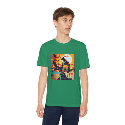Black Cat in Kimono Youth Competitor Tee