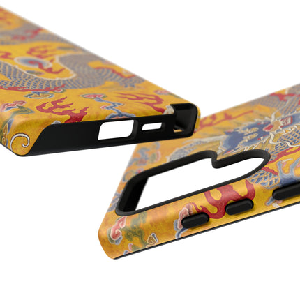 Majestic Dragon Regalia – Imperial 12-Symbol Robe Phone Cases
