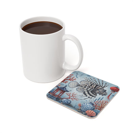Lionfish & Lantern Coaster – Mystical Ocean & Asian Harmony