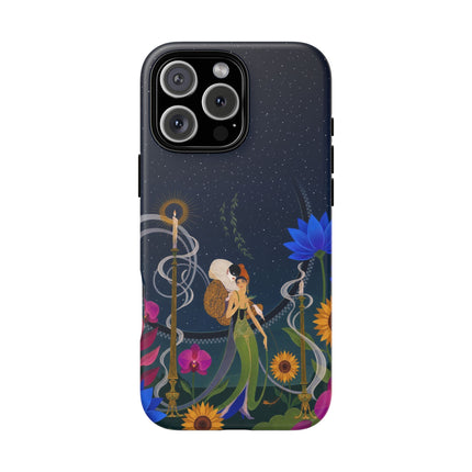 🌙🕯️ The Lady Of The Midnight Garden Phone Case – Art Deco Nocturne